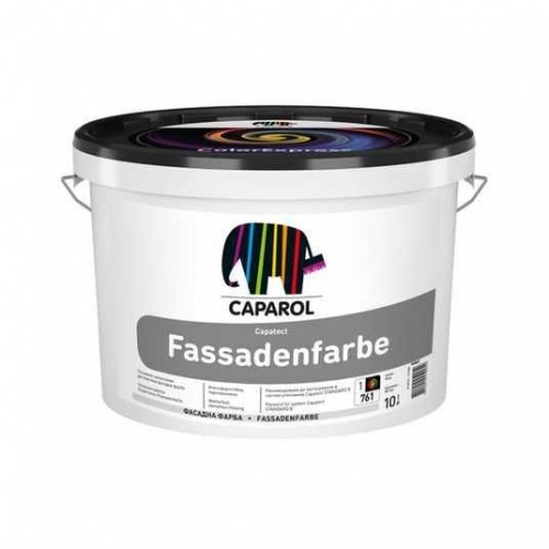 Краска фасадная акриловая матовая Caparol Capatect Fassadenfarbe База 1, 10л