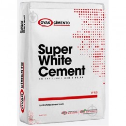 Цемент білий OYAK cimento ADANA 52.5R (62м.*25кг)
