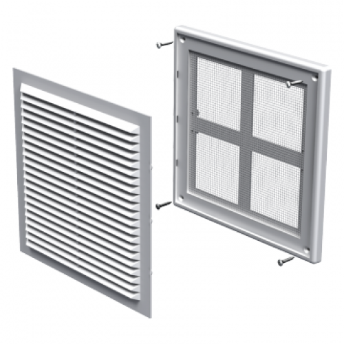 Домовент ДВ 150с гратка вентиляційна пластикова