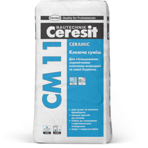 CERESIT CM-11 Клей для керамічної плитки Ceramic, мішок 25 кг