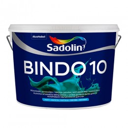 Sadolin Матова фарба для стін з високою стійкістю до миття Фарба BINDO 10 біла 10 л