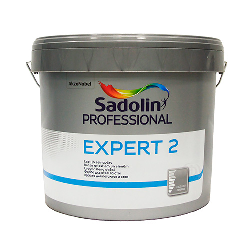 Sadolin Глубокоматовая латексная краска для внутренних работ Краска EXPERT 2 белая 10 л