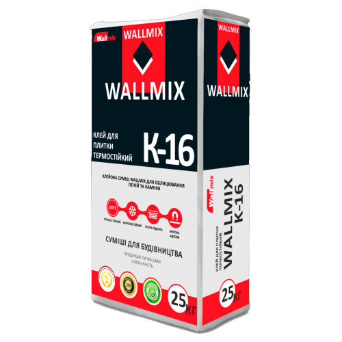 Wallmix K16 Клей для облицювання камінів і печей