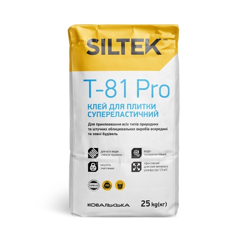 SILTEK T-81 PRO/25кг Клей для плитки високоеластичний