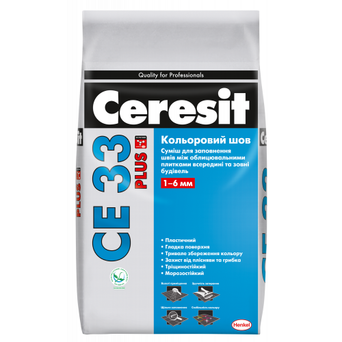 CERESIT CE33/120/5 Plus Кольоровий шов до 6 мм жасмин, 5кг