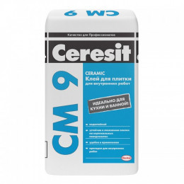 CERESIT CM-9 Клей для керамічної плитки Standard, мішок 25 кг