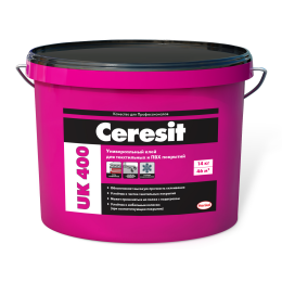 CERESIT UK-400 / 14кг Клей для ПВХ и текстильных покрытий