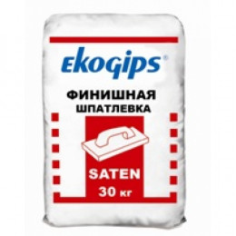 Екогіпс Шпаклівка SatenGips, мішок 25 кг