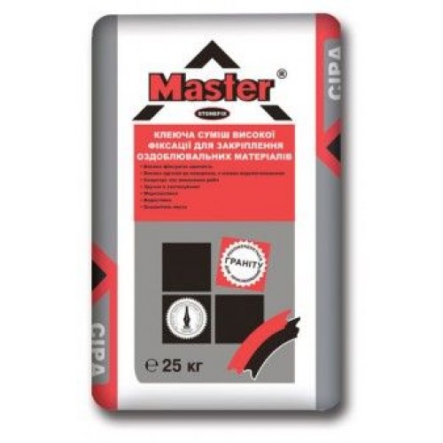 MASTER STOUNFIX Клей високої фіксації для граніту, важких плит, 25кг