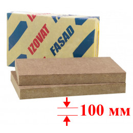 Мінвата IZOVAT FASAD (100-125, 1000х600х50-4 шт.)уп.2,4м2