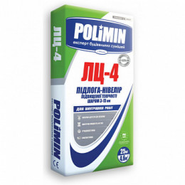 POLIMIN ЛЦ-4 Самовирівнююча суміш від 5 до 80мм, мішок 25кг