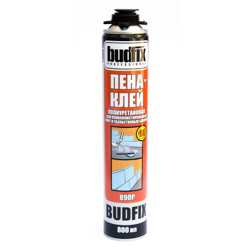 Пена-клей полиуретановая BUDFIX 890 P (800 мл) пистолет