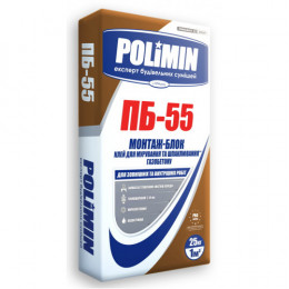 Полімін ПБ-55 клей для газобетону, 25кг