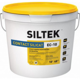 SILTEK ЕC-10/10л Грунт-фарба силікатна Contact Silicat, база ЕА