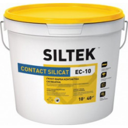 SILTEK ЕC-10 / 10л Грунт-краска силикатная Contact Silicat, база ЭА