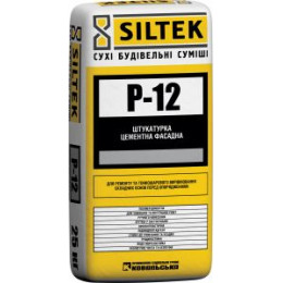 SILTEK P-12/25кг Штукатурка цементна фасадна