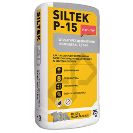 SILTEK Р-15/25кг 2.0 Декоративна мінеральна штукатурка. Короїд 2,0 м