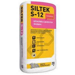 SILTEK S-12 / 20кг Шпаклівка цементна фінішна