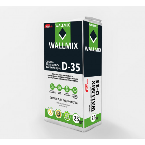 Wallmix D35 Стяжка армована, високоміцна. М-350